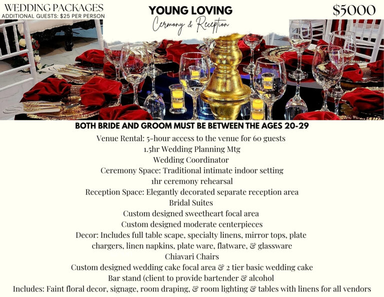 $5000 Ceremony & Reception