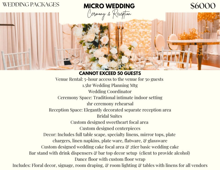 $6000 Micro Wedding